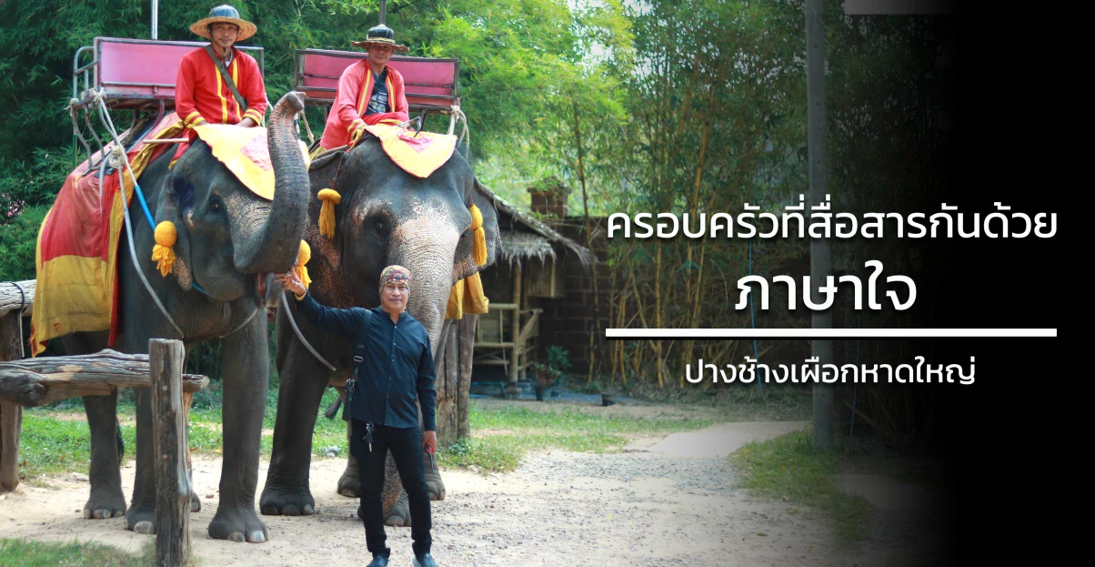 ครอบครัวที่สื่อสารกันด้วยภาษาใจ - ปางช้างเผือกหาดใหญ่